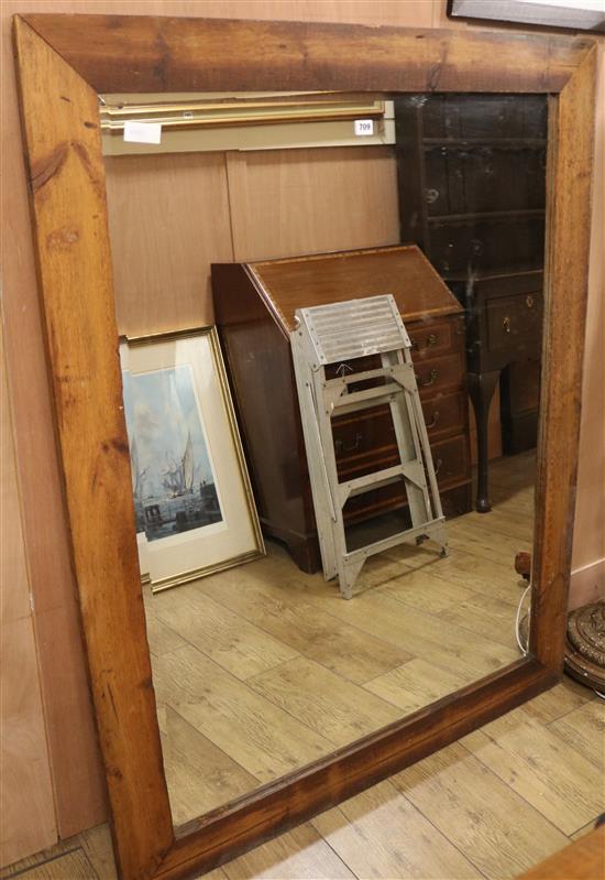 A large wall mirror, H.141cm
